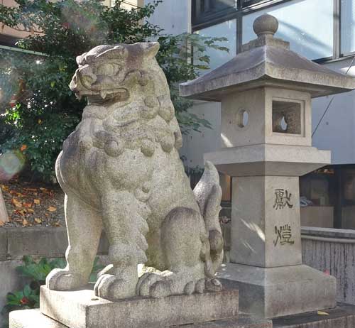白金氷川神社の狛犬